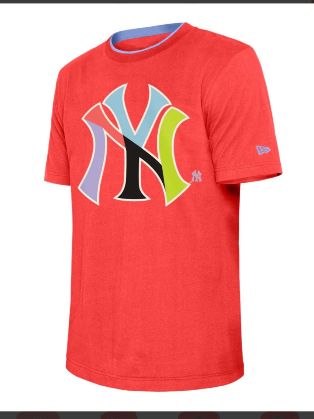 New Era New York Yankees World Series Graphic Tee Red Men’s Medium - Picture 4 of 16
